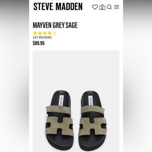 Steve Madden MAYVEN GREY SAGE Size 9